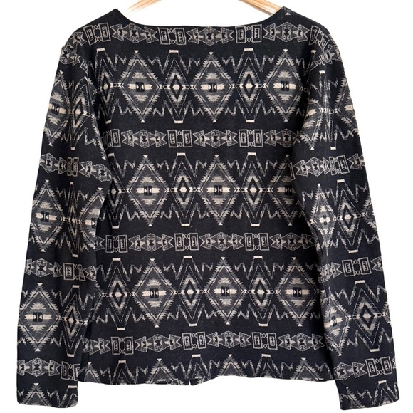 RALPH LAUREN COUNTRY Vintage Aztec Western Cowgirl Boho Rare Sweater Cardigan M - Picture 6 of 9